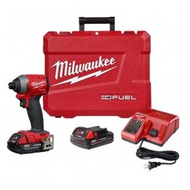 Llave De Impacto 1/4" 18 Volts 0-3,600 Rpm 0-4,300 Ipm Milwaukee 2853-22CT