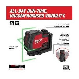 Láser Verde De Línea Transversal Recargable Mediante Usb Mil352