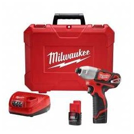 Llave De Impacto 1/4" 12 Volts 2,500 Rpm Milwaukee 2462-22