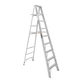 Escalera De Tijera 100% Aluminio Tipo Ll 8 Peldaños Truper