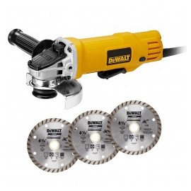 Esmeriladora Angular 4-1/2" 12,000 rpm 900 W con disco DWE4120-B3