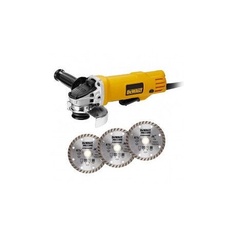 Esmeriladora Angular 4-1/2" 12,000 rpm 900 W con disco DWE4120-B3