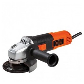 Esmeriladora Angular 4 1/2" 820 Watts Con Guantes Y Gafas Black & Decker BDG720K-B3