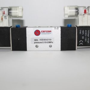 VALVULA 5 VIAS 2 POSICIONES PUERTOS 1/2 BOBINA 220 V DOBLE SOLENOIDE MOD: 4V420-15